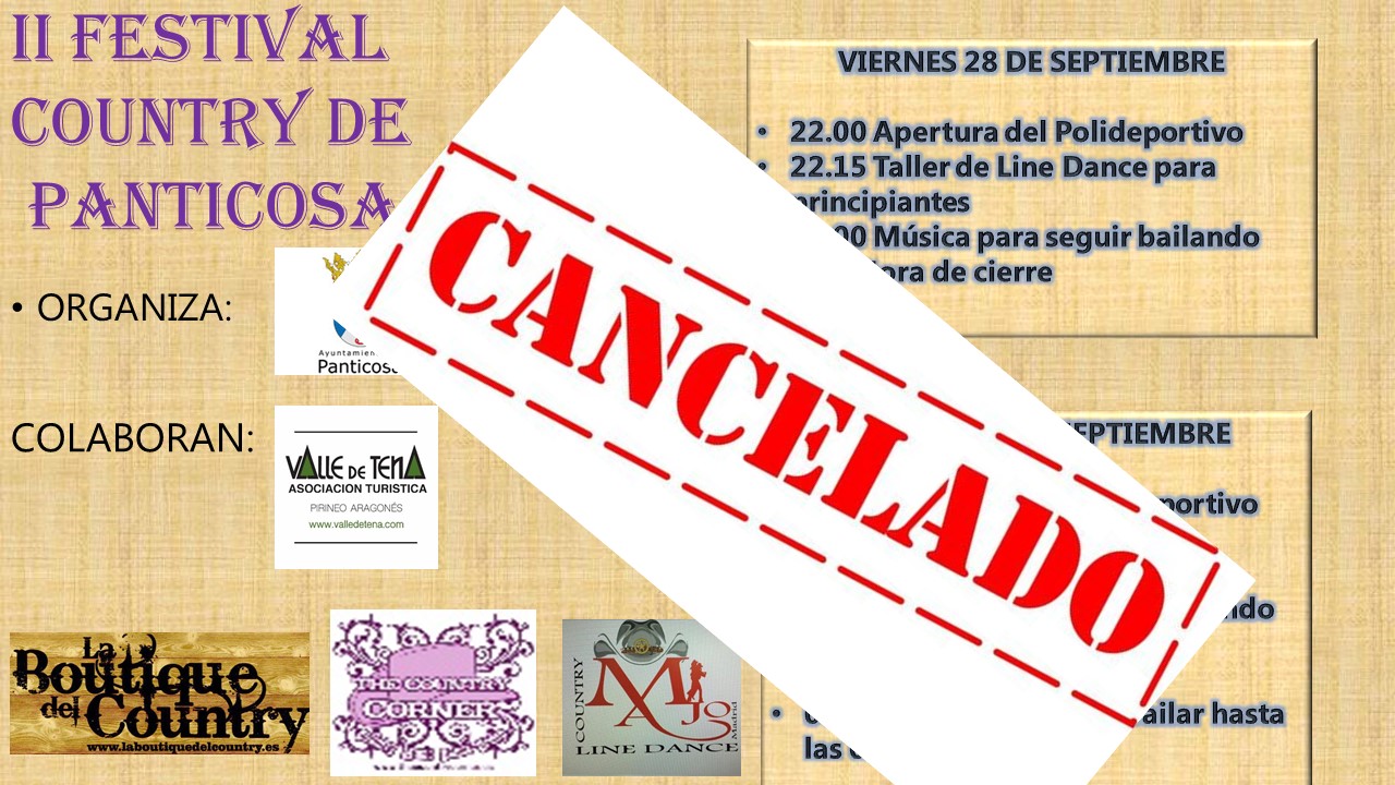 II FESTIVAL PANTICOSA CANCELADO